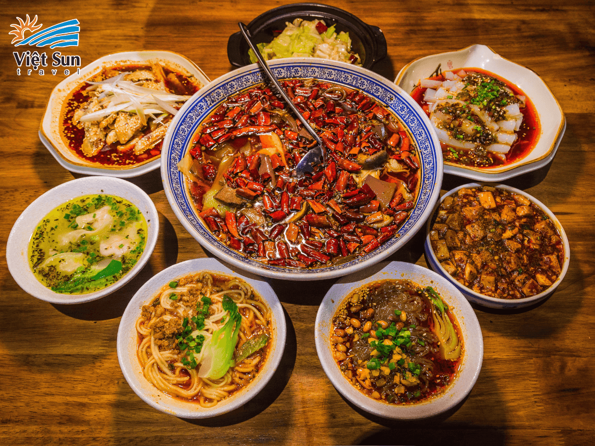 Ẩm thực Tứ Xuyên nổi tiếng với vị cay đặc trưng