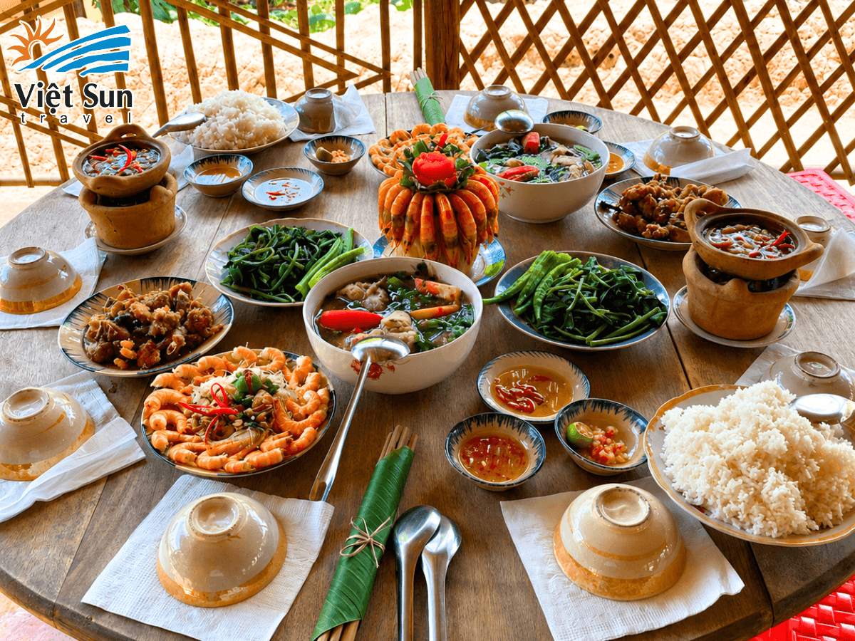 Ẩm thực dân dã Cồn Chim Trà Vinh