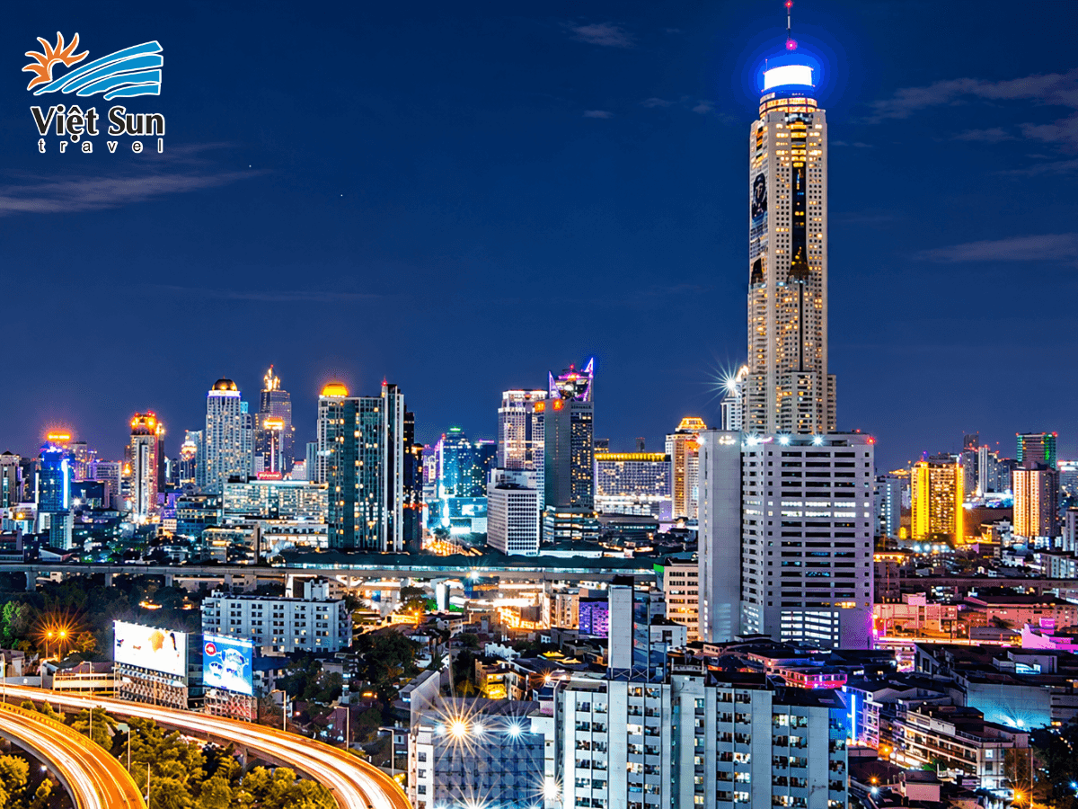 BAIYOKE SKY - BIỂU TƯỢNG ĐỘC ĐÁO TẠI BANGKOK VÀO BAN ĐÊM