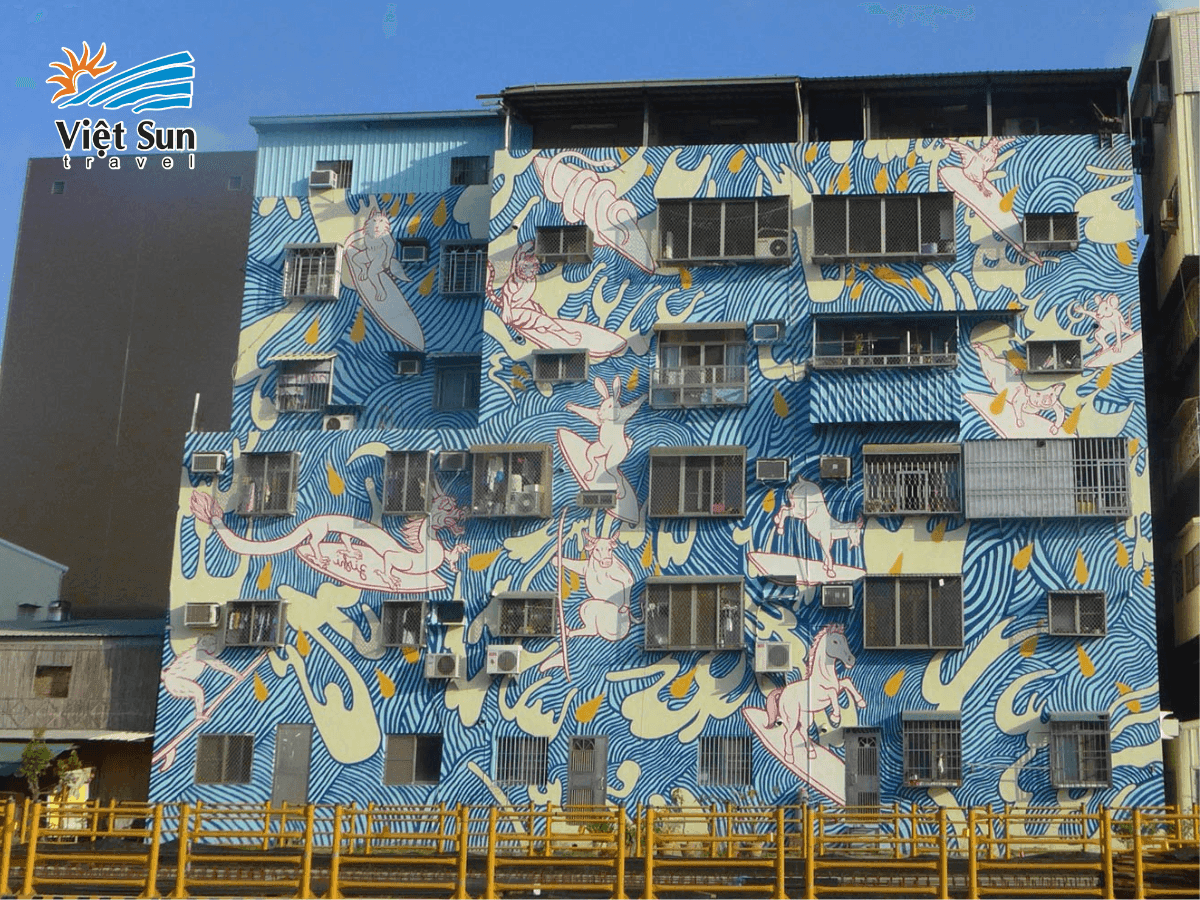 Bức tranh tường sống động tại làng nghệ thuật Graffiti