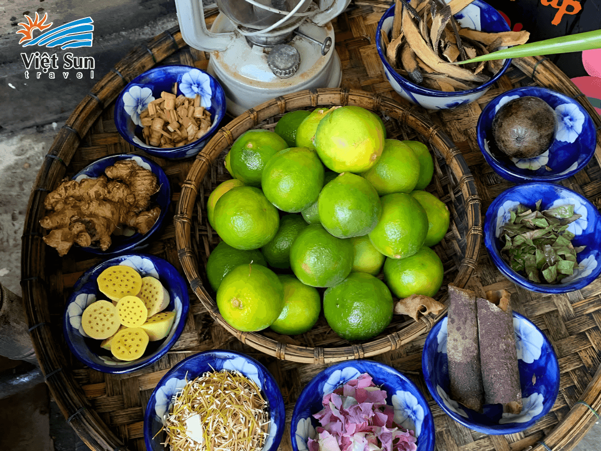 Các loại thảo mộc thiên nhiên là linh hồn tạo nên ly nước Mót thanh mát