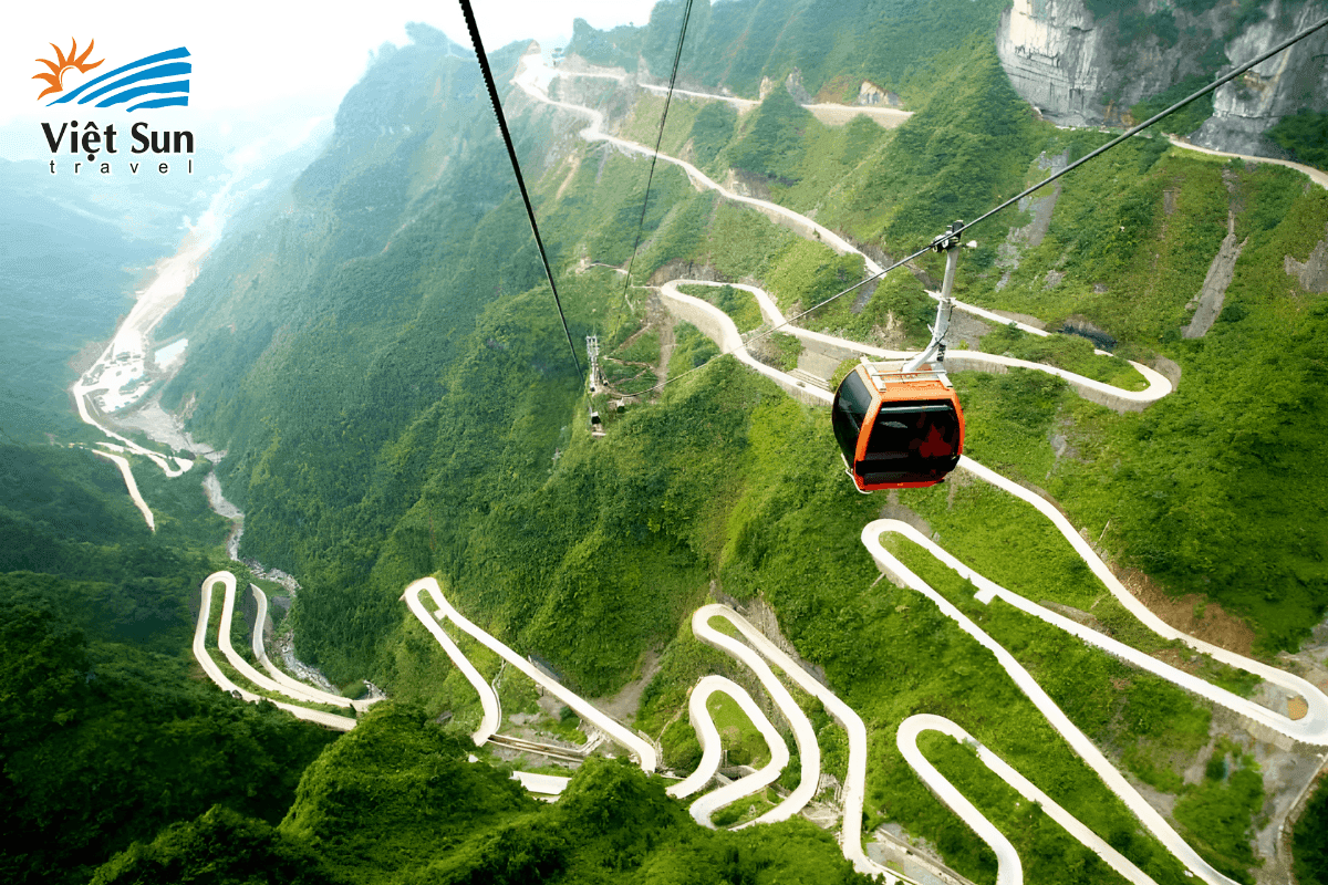 Cáp treo Thiên Môn Sơn, tuyến cáp treo dài nhất thế giới tại Trương Gia Giới