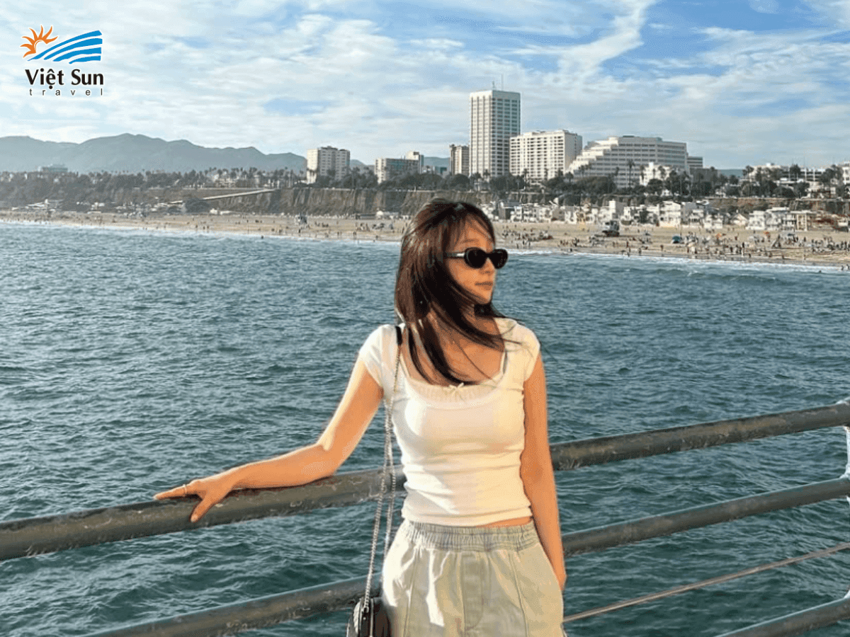 Check in tại bãi biển Venice, California