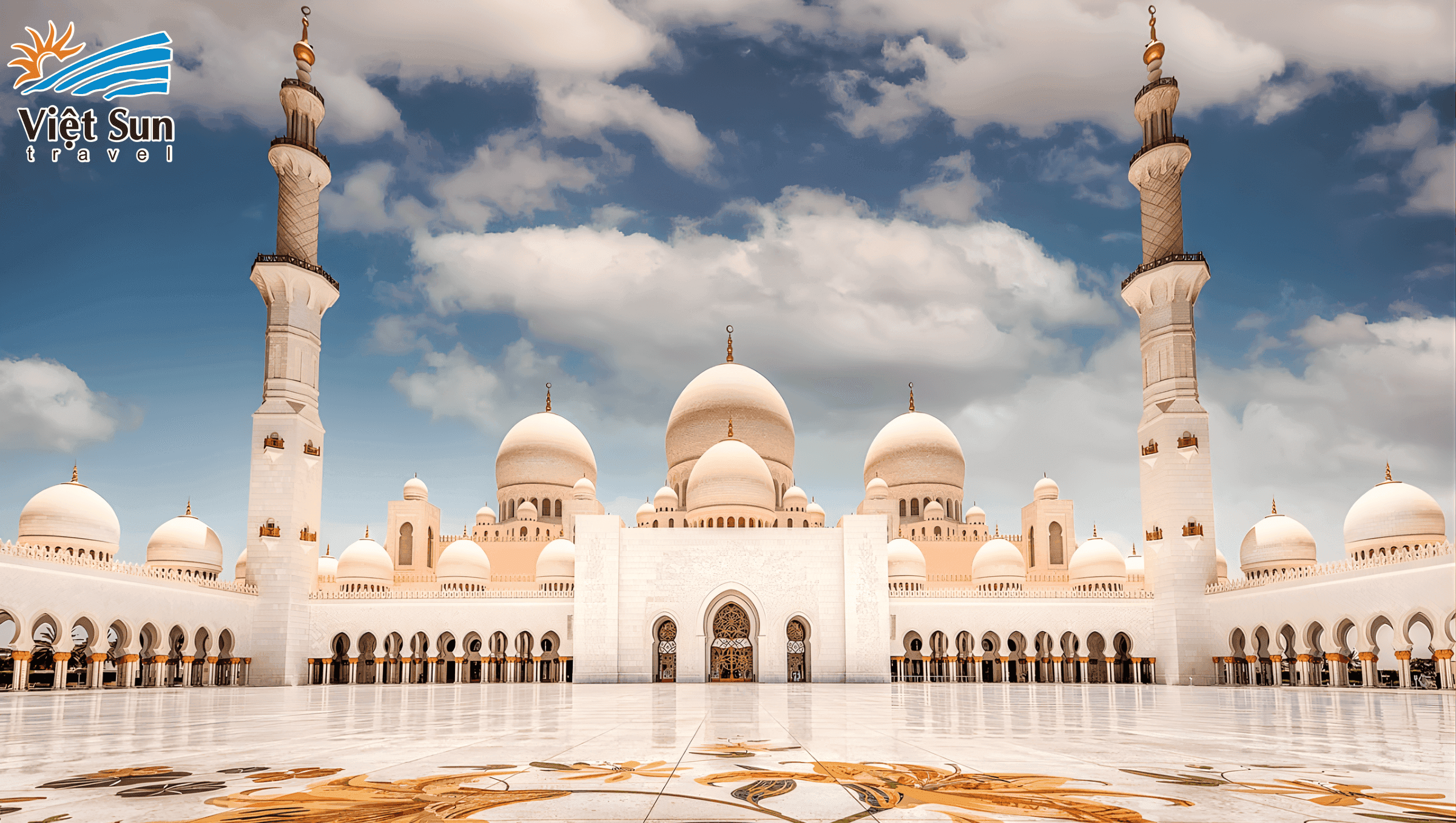 Chiêm ngưỡng Nhà thờ Hồi giáo Shaikh Zayed Grand (Nguồn ảnh_ sưu tầm) Viet Sun Travel