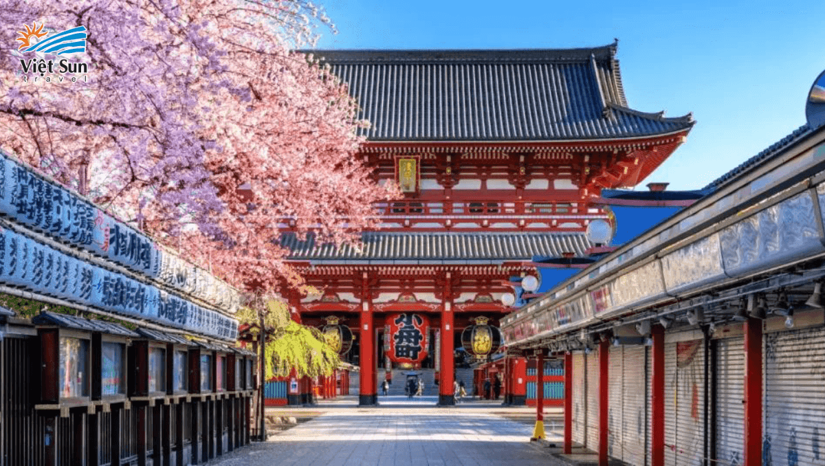 Chùa Asakusa Kannon Nhật Bản Viet Sun