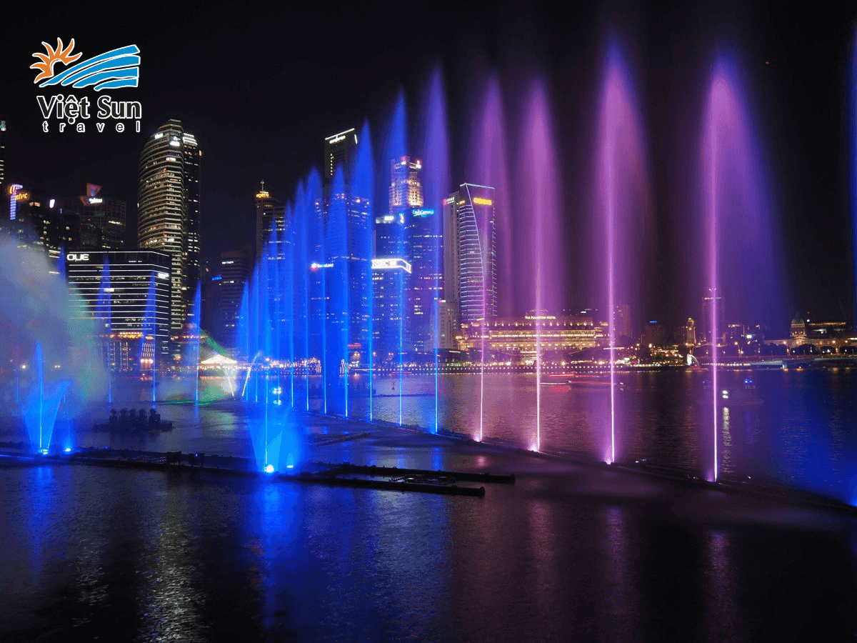 Chương trình ánh sáng và nhạc nước Spectra tại Marina Bay