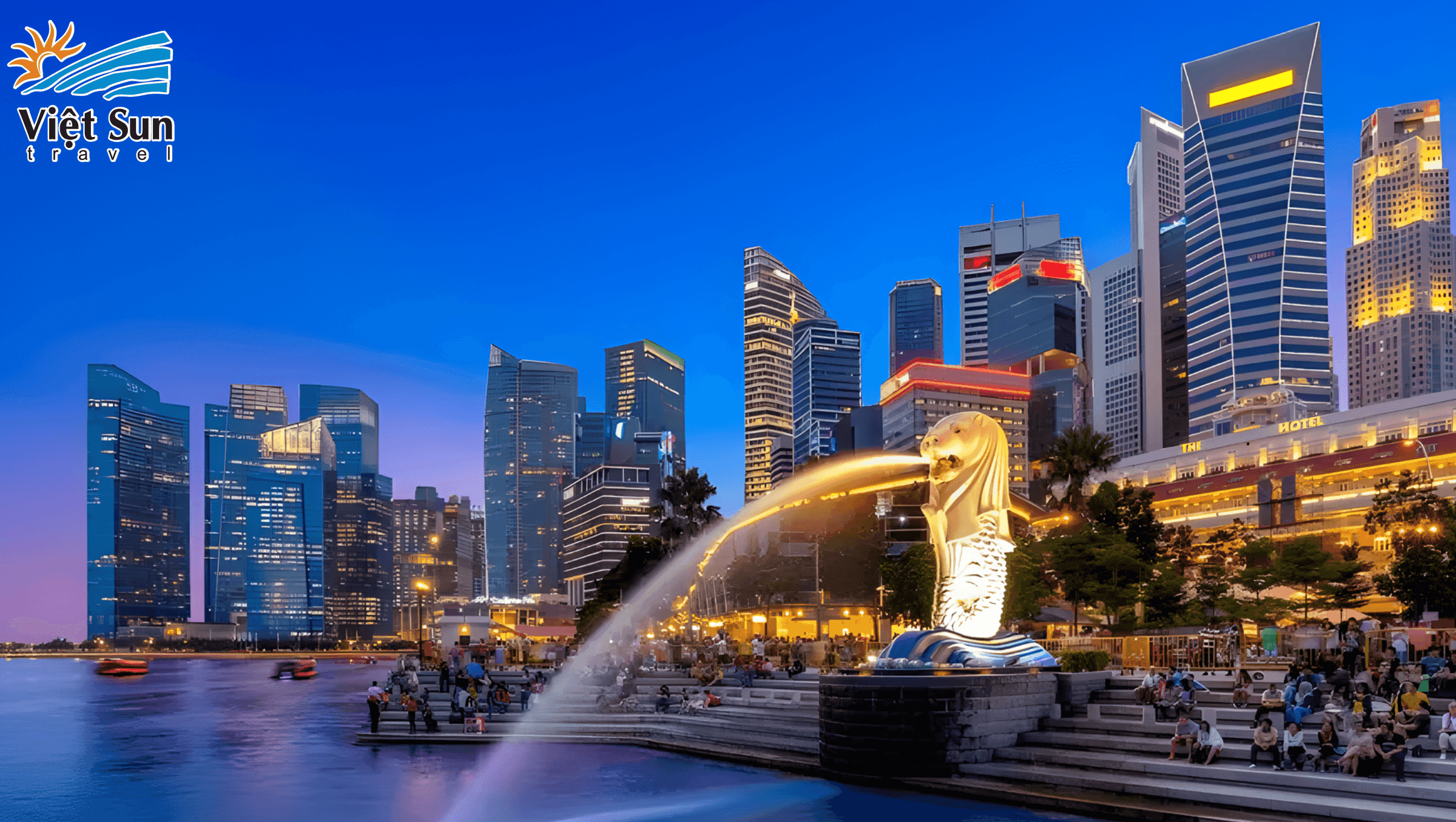Công viên Sư Tử Biển (Merlion Park) - Viet Sun Travel