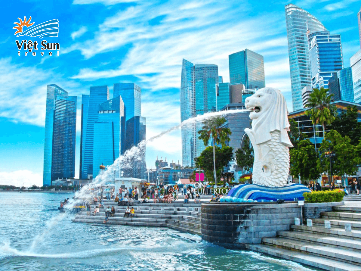 Công viên Sư Tử Biển là địa điểm nổi tiếng luôn được nhiều du khách ghé thăm khi đến Singapore