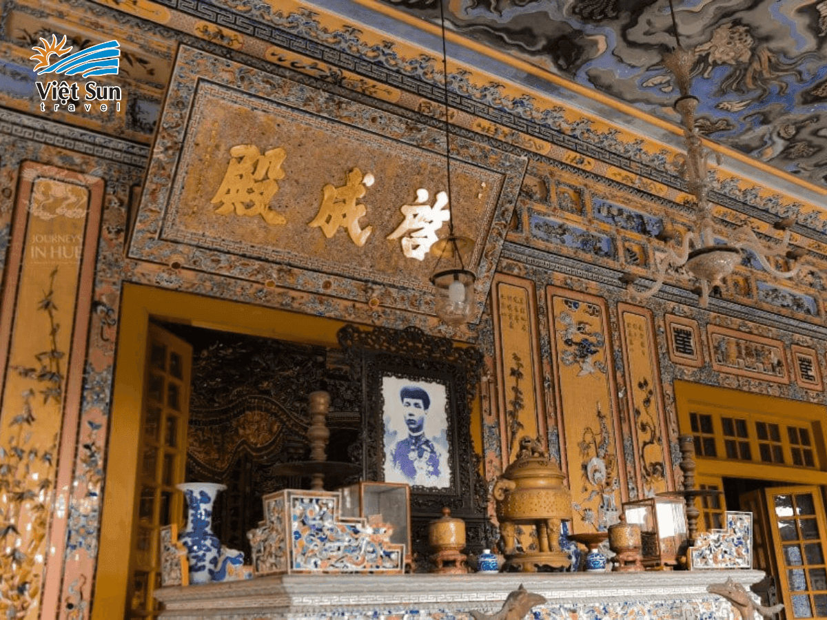 Cung Thiên Định với những chi tiết nghệ thuật tinh xảo