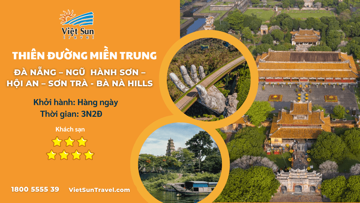 Tour miền Trung 3 ngày 2 đêm