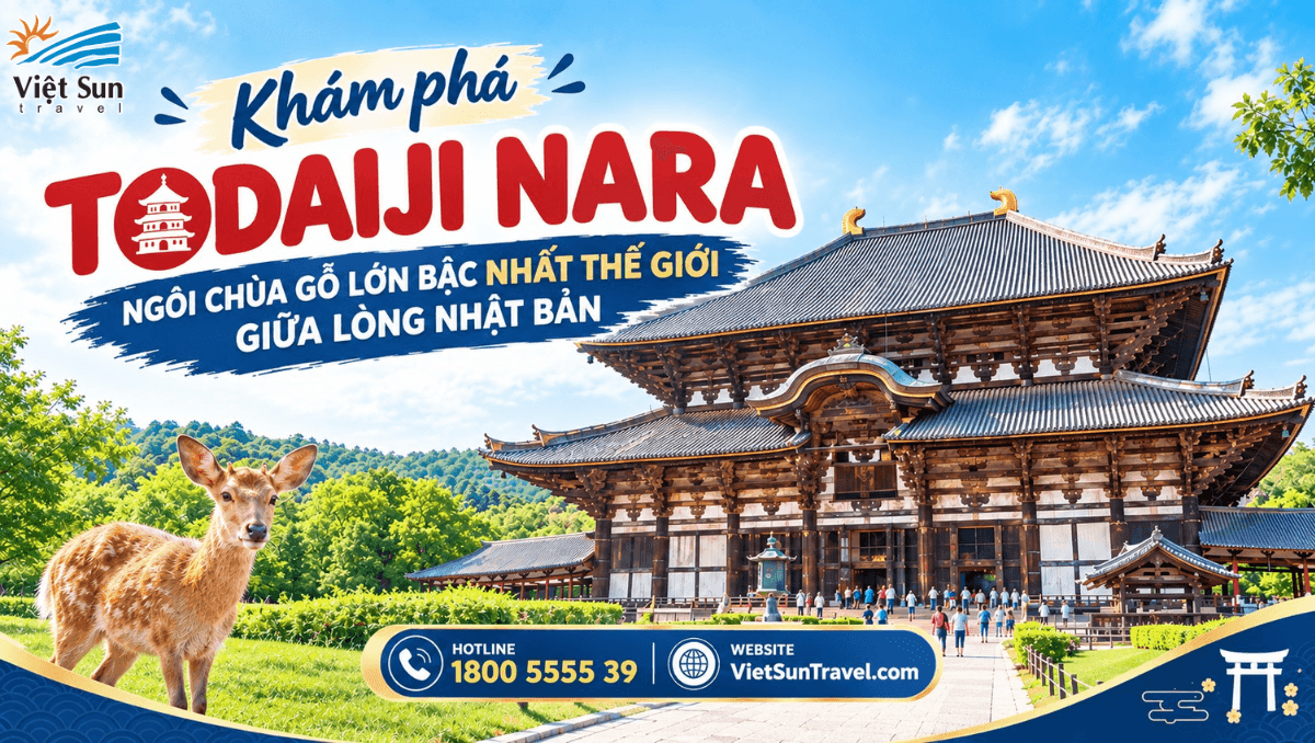 ĐẾN TODAIJI NARA NÊN TRẢI NGHIỆM GÌ? KHÁM PHÁ NGÔI CHÙA GỖ LỚN BẬC NHẤT THẾ GIỚI GIỮA LÒNG NHẬT BẢN