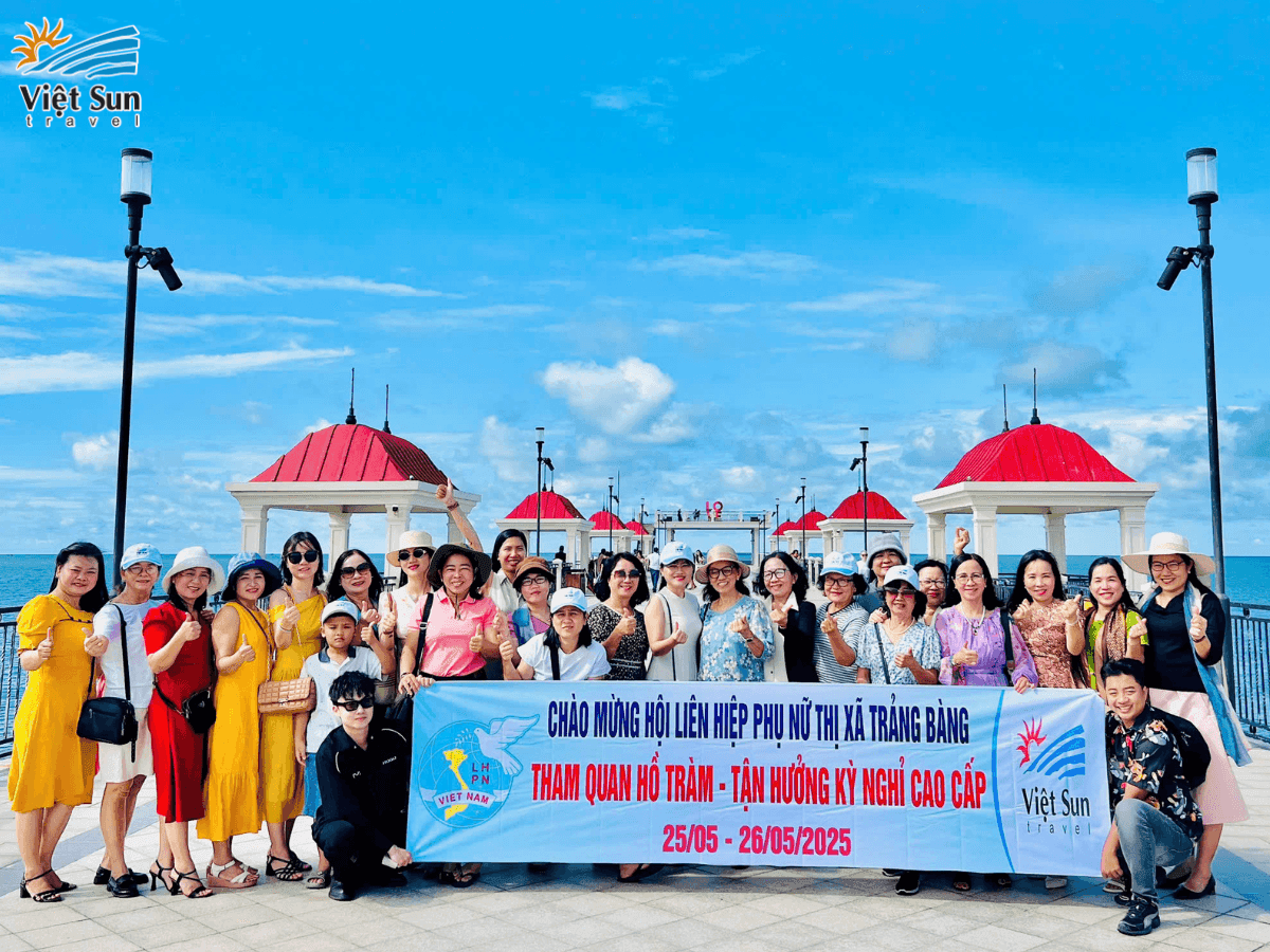 Đoàn Liên Hiệp Phụ Nữ Thị Xã Tràng Bảng nghỉ dưỡng tour cao cấp tại Hồ Tràm