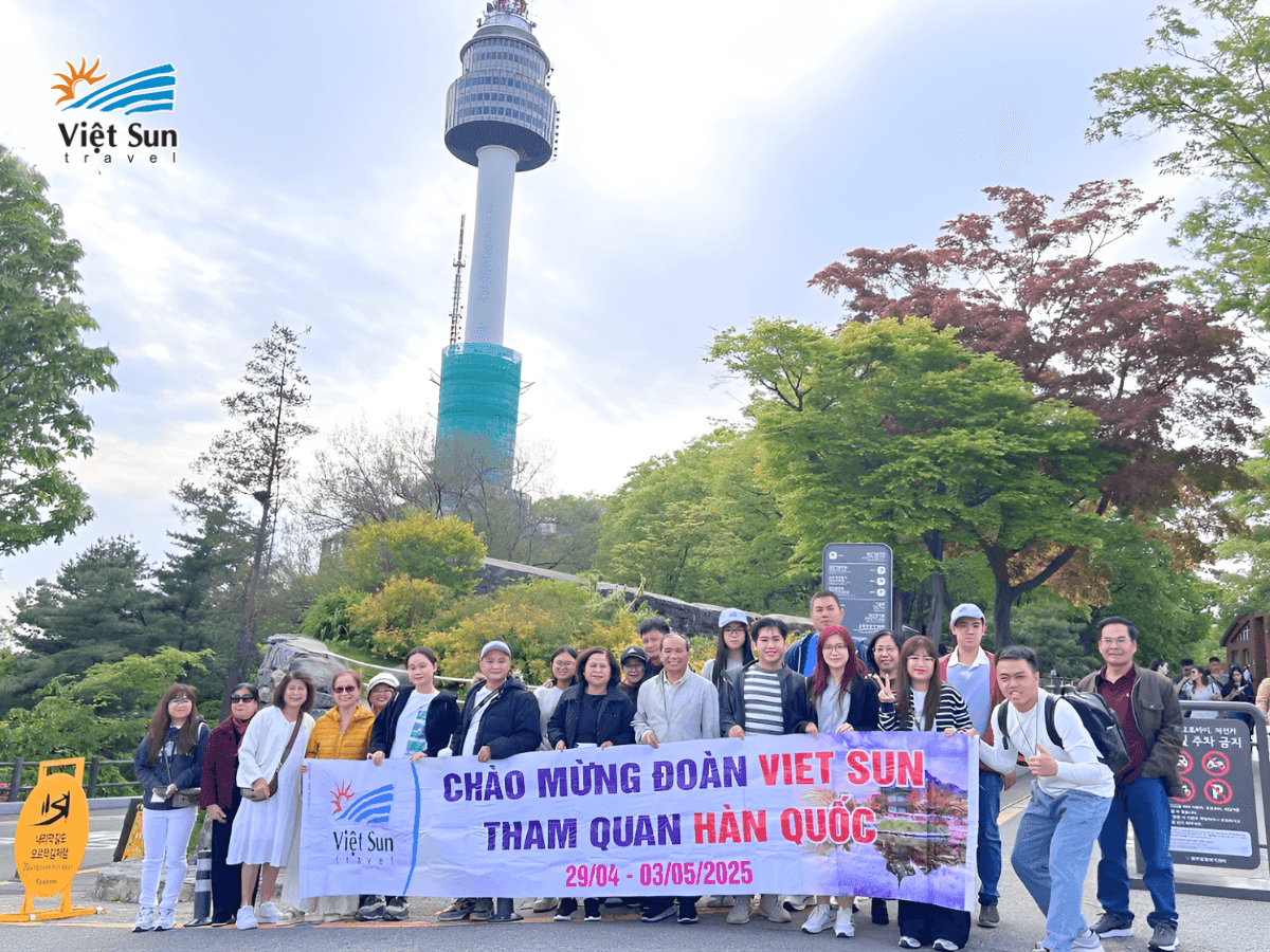 Đoàn khách Viet Sun Travel trong hành trình tour Hàn Quốc đầy kỷ niệm đáng nhớ
