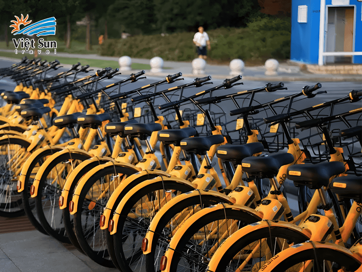 Du khách có thể chọn đi bộ, đạp xe hoặc ngồi thuyền để khám phá trọn vẹn Tây Hồ