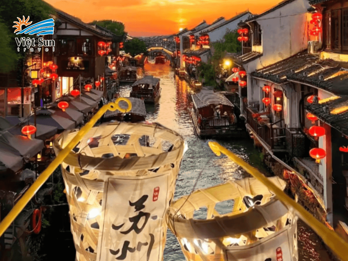 Du lịch Tô Châu – Dạo bước trên phố cổ Sơn Đường rợp sắc đèn lồng