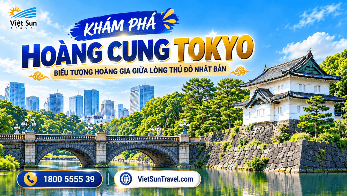 HOÀNG CUNG TOKYO CÓ GÌ? KHÁM PHÁ LỊCH SỬ, KIẾN TRÚC BIỂU TƯỢNG HOÀNG GIA GIỮA LÒNG THỦ ĐÔ NHẬT BẢN