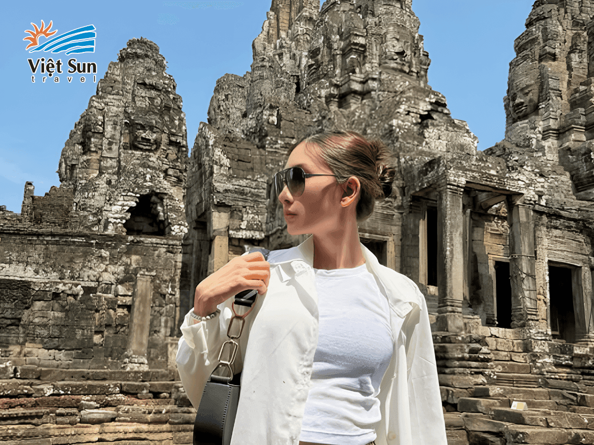 Khám phá Angkor Thom, di tích tâm linh nổi bật với tượng Phật khổng lồ