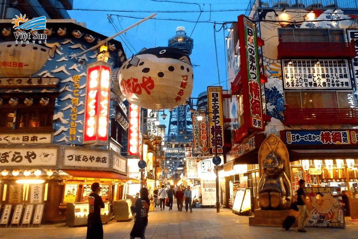 Khám phá Shinsekai Night Market – Nét hoài cổ giữa lòng Osaka.