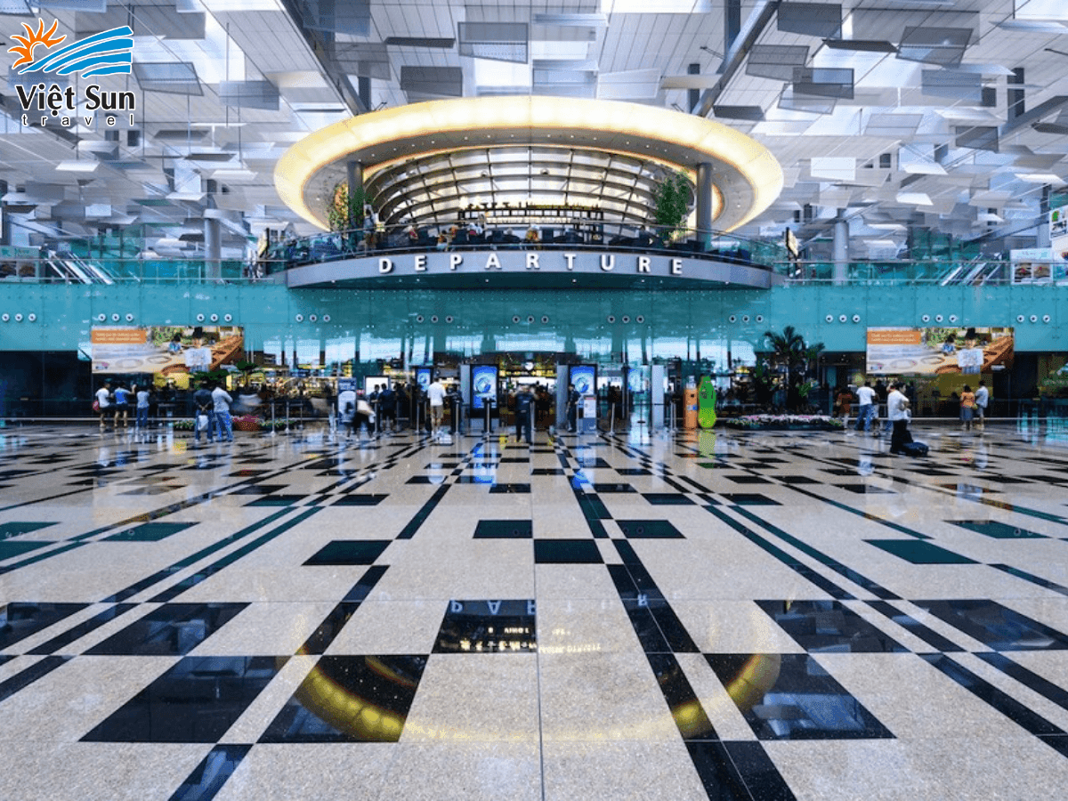 Không gian hiện đại tại Sân bay Changi