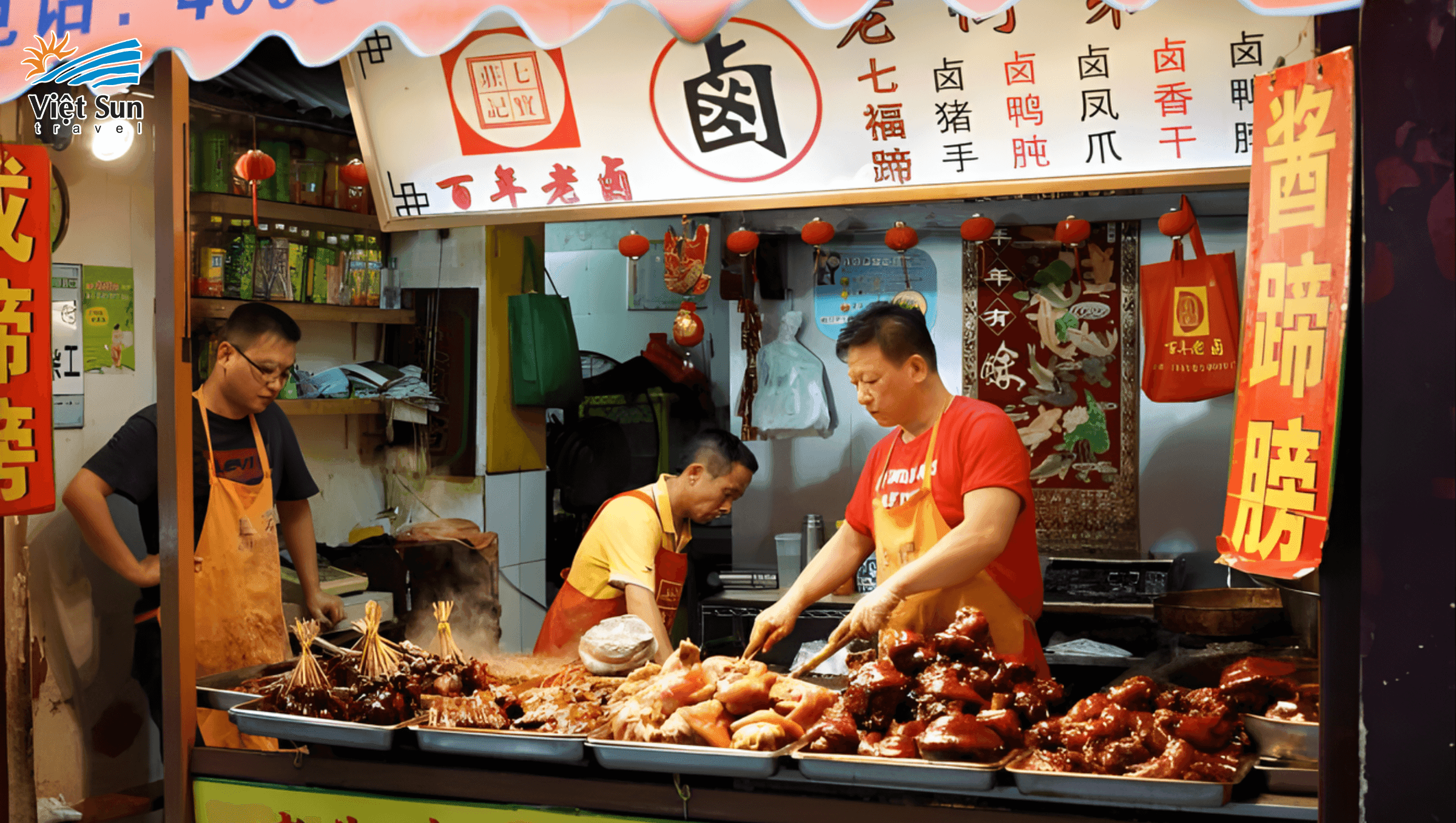 Khu phố ẩm thực hoặc chợ đêm Thượng Hải