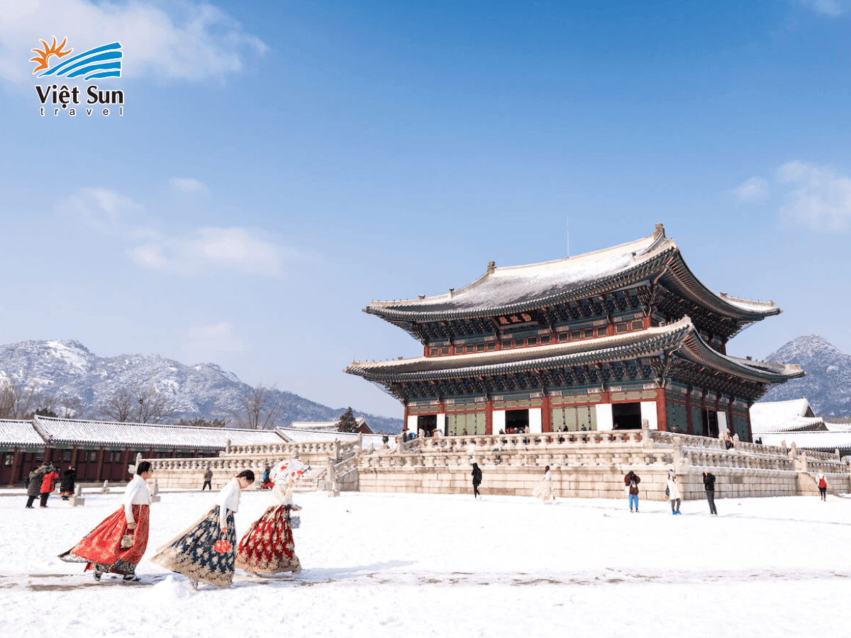 Khung cảnh mùa đông trắng xóa tại Hàn Quốc, lý tưởng cho trải nghiệm ngắm tuyết mùa đông