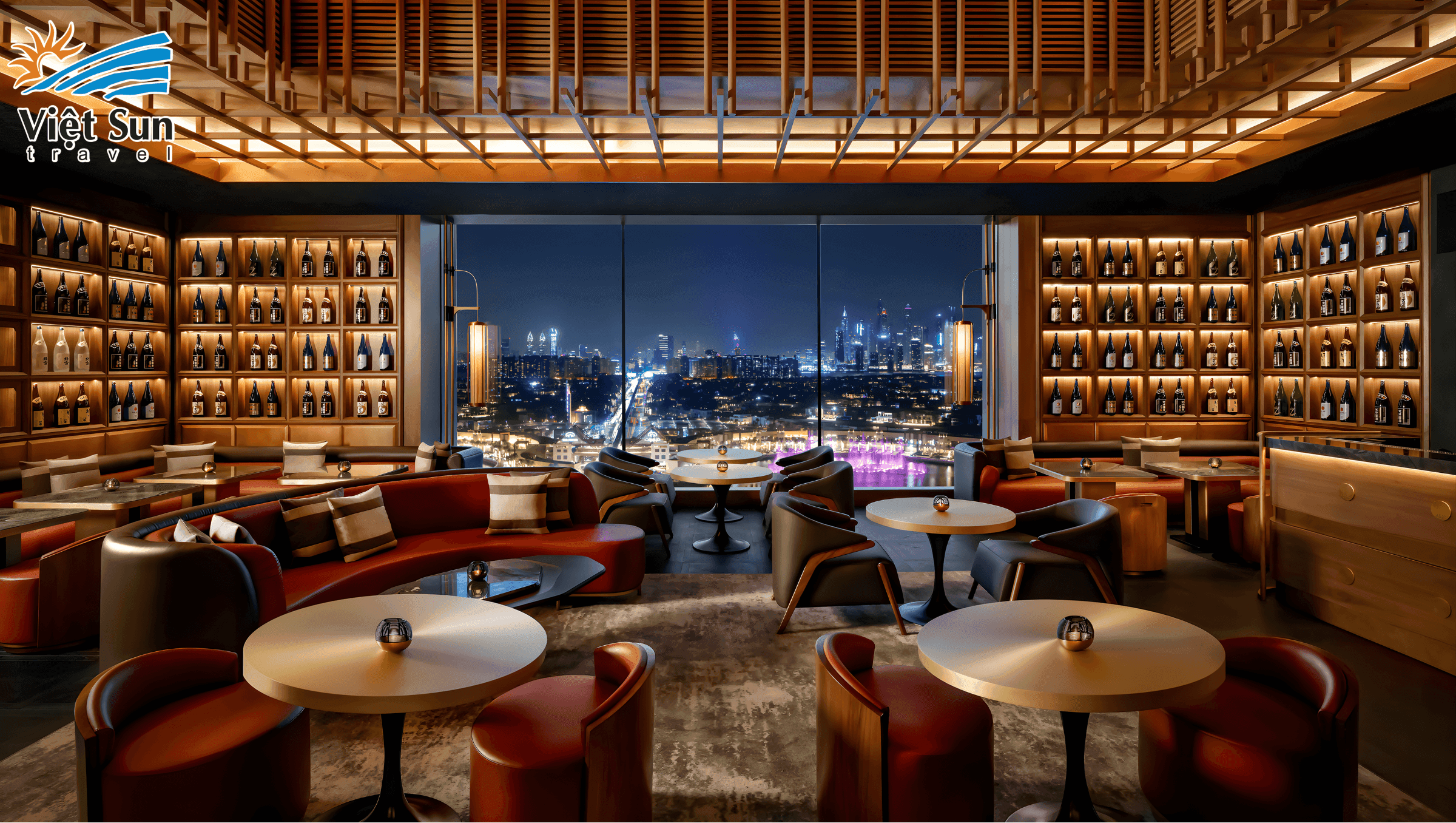 Nhà hàng cao cấp tại Đảo cọ Palm (Nguồn ảnh_ sưu tầm) Viet Sun Travel