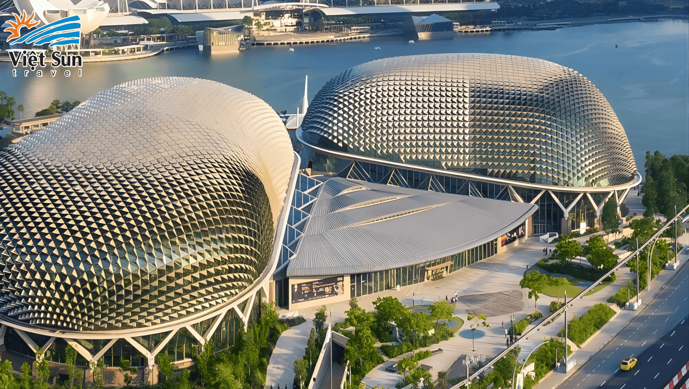 Nhà hát Trái Sầu Riêng (Esplanade Theatre) - Viet Sun Travel