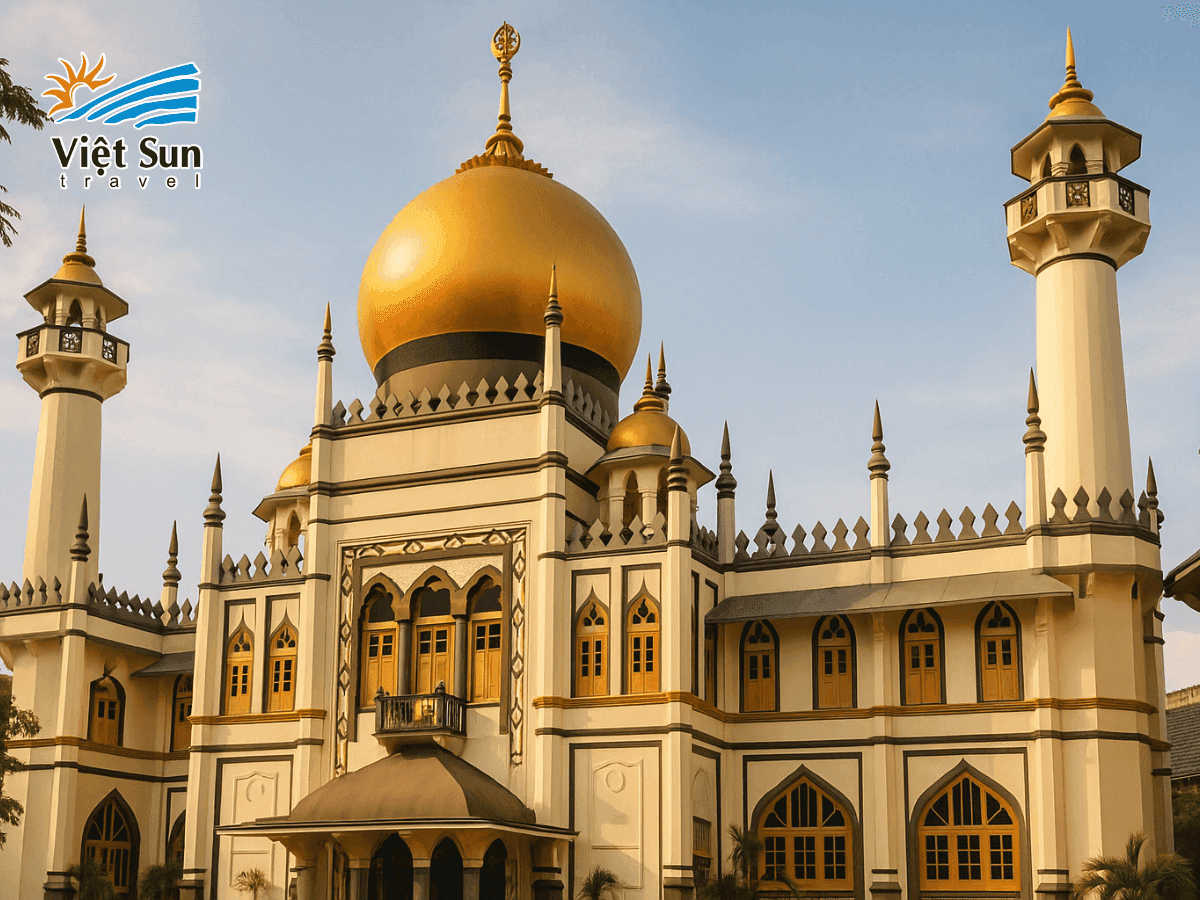 Nhà thờ Hồi giáo Sultan - Kiến trúc Hồi giáo truyền thống uy nguy, cổ kính