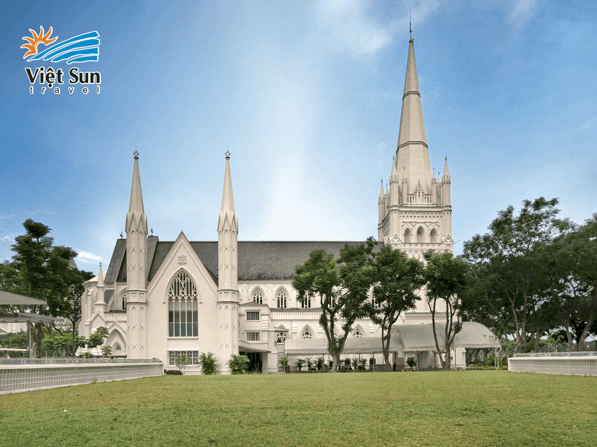 Nhà thờ St. Andrew’s Cathedral - Nhà thờ Anh giáo lớn nhất và lâu đời nhất tại Singapore