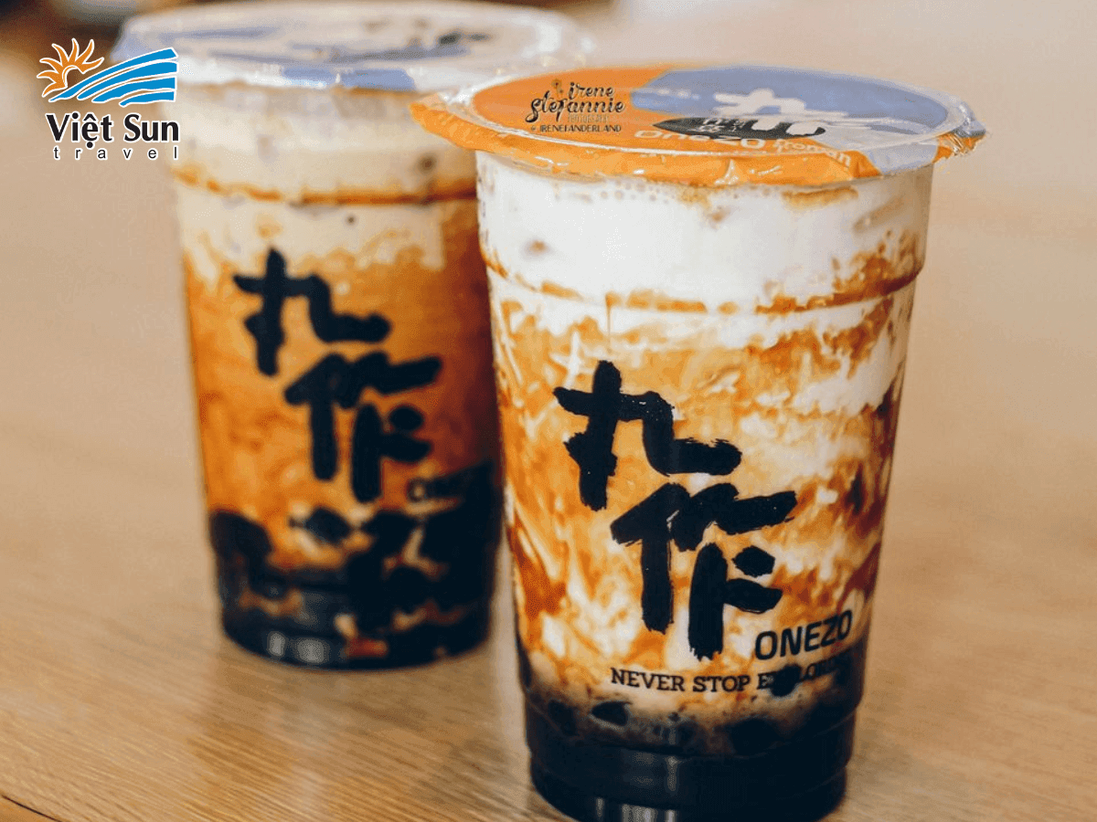 One Zo, Trân châu tươi nhiều màu sắc được làm thủ công ngay tại quầy