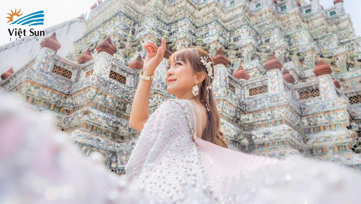 Ouffit check - in tại chùa Wat Arun
