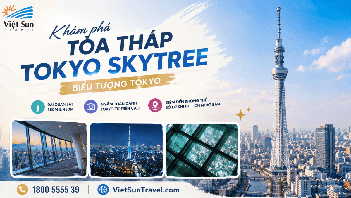 TOKYO SKYTREE CÓ GÌ HẤP DẪN? GIẢI ĐÁP KINH NGHIỆM KHÁM PHÁ TÒA THÁP BIỂU TƯỢNG TOKYO