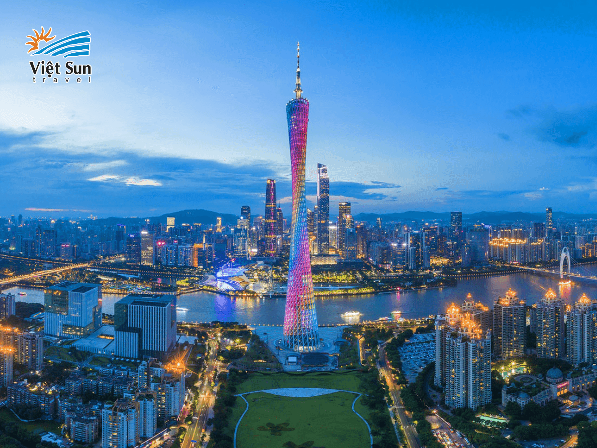 Tháp Quảng Châu – Biểu tượng hiện đại chinh phục bầu trời thành phố