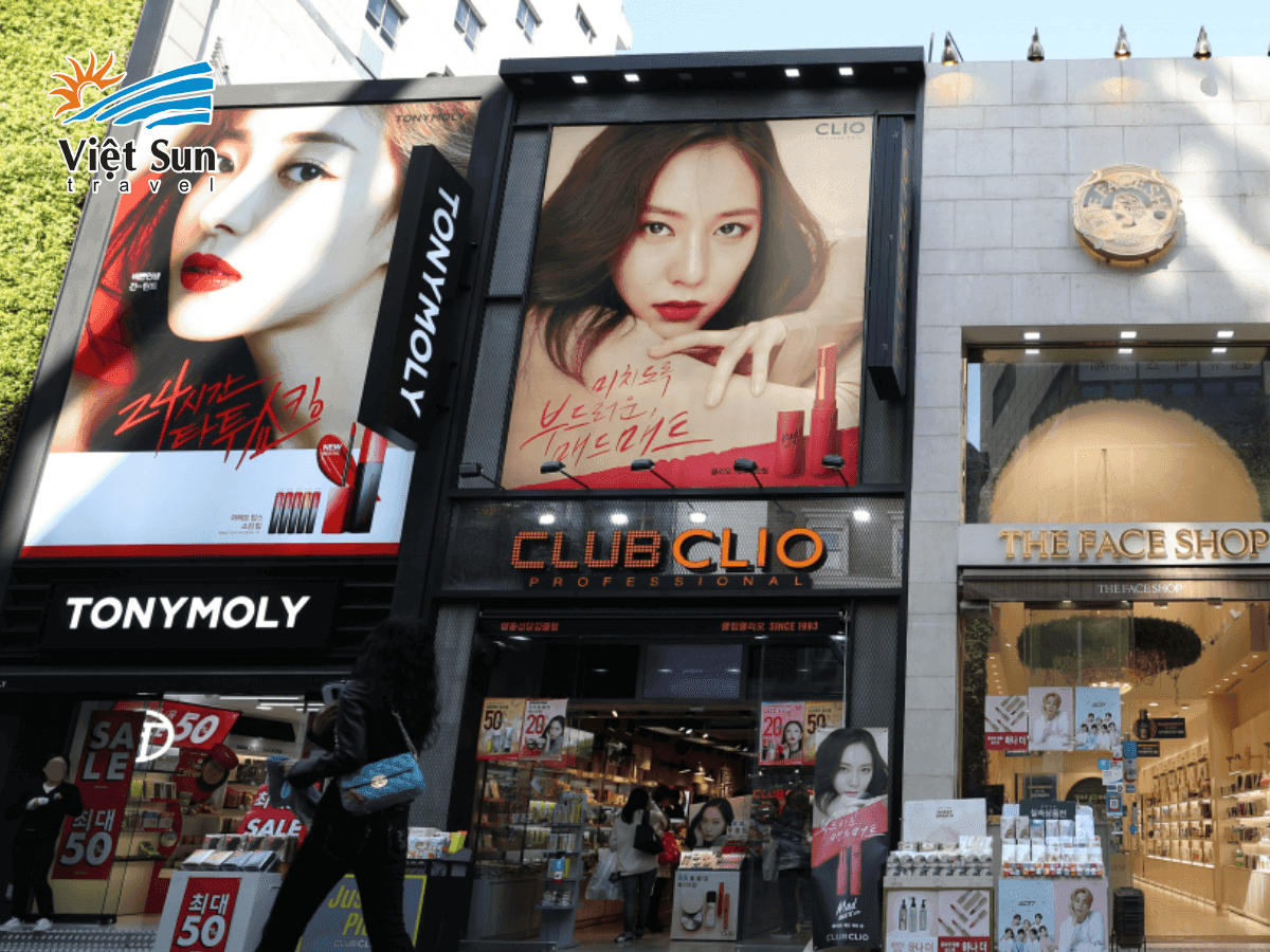 Thiên đường cửa hàng mỹ phẩm nổi tiếng tại Myeongdong