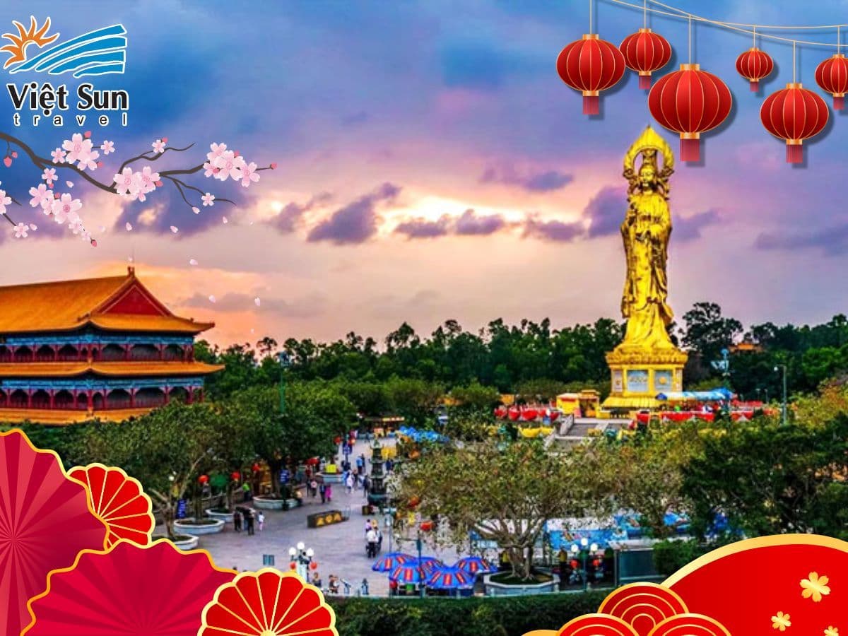 Tour Hồng Kông ghé thăm Công viên Liên Hoa Sơn