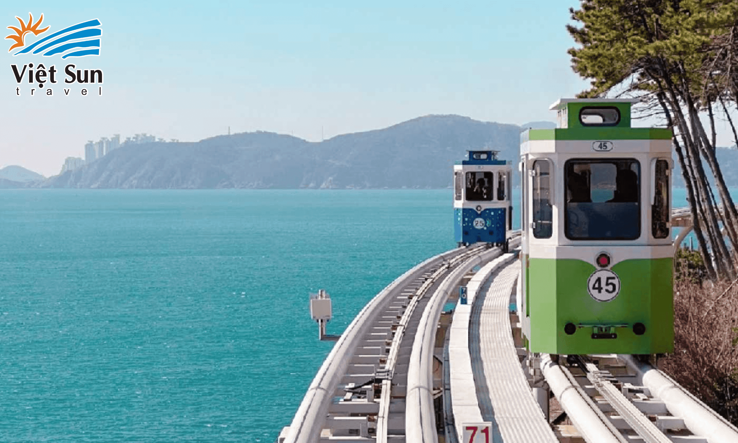 Trải nghiệm đi tàu điện ven biển Haeundae