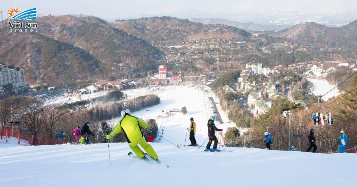 Trượt tuyết tại Hàn Quốc - tour Viet Sun Travel