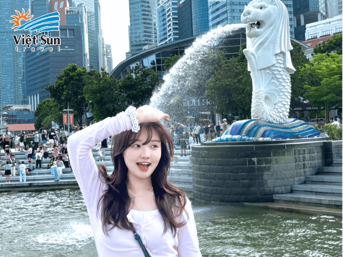 Tượng Merlion, biểu tượng du lịch nổi tiếng của Singapore