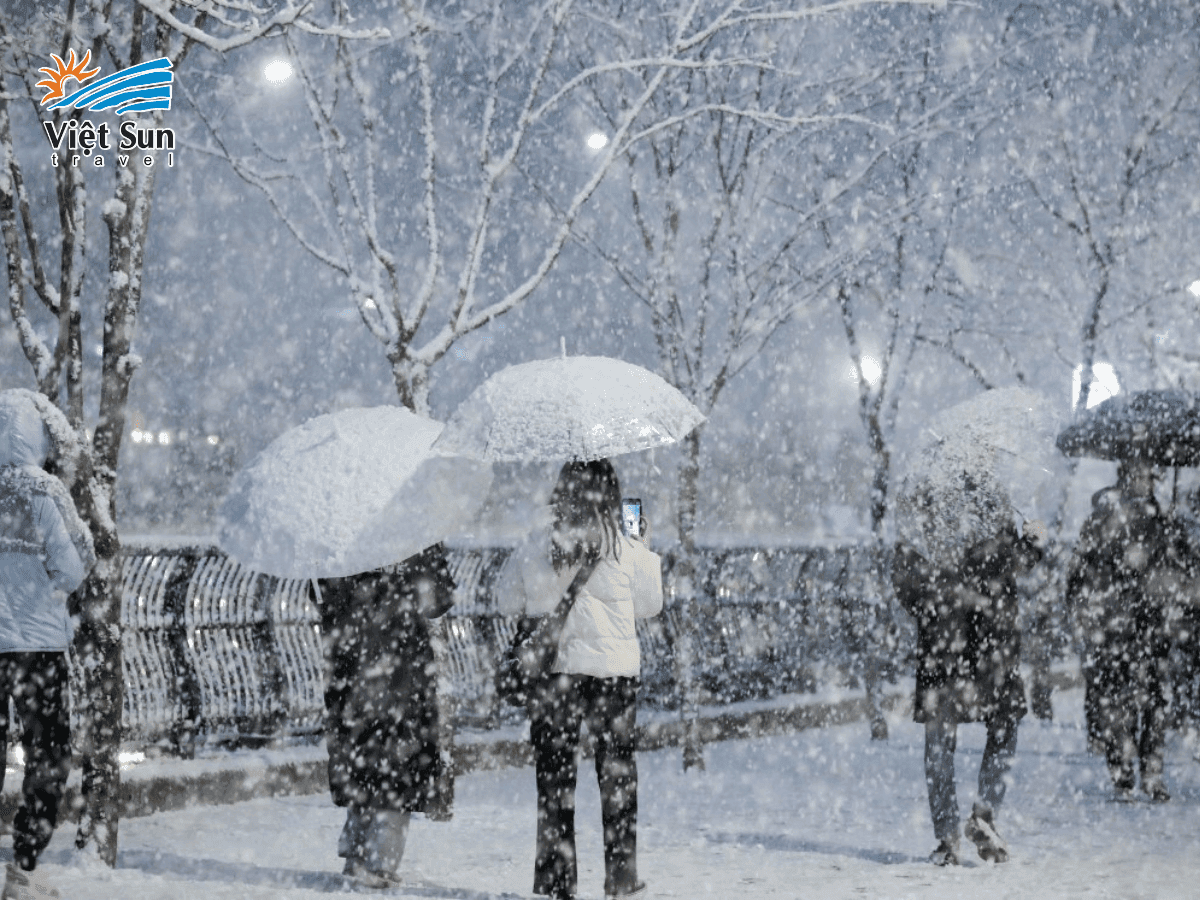 Vẻ đẹp lãng mạn của tuyết rơi Hàn Quốc mùa đông
