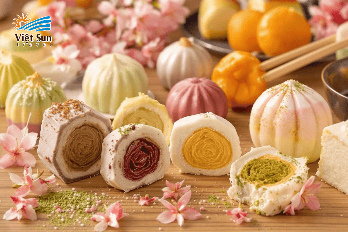 Wagashi – Bánh ngọt tinh tế đồng hành cùng chén trà đạo.