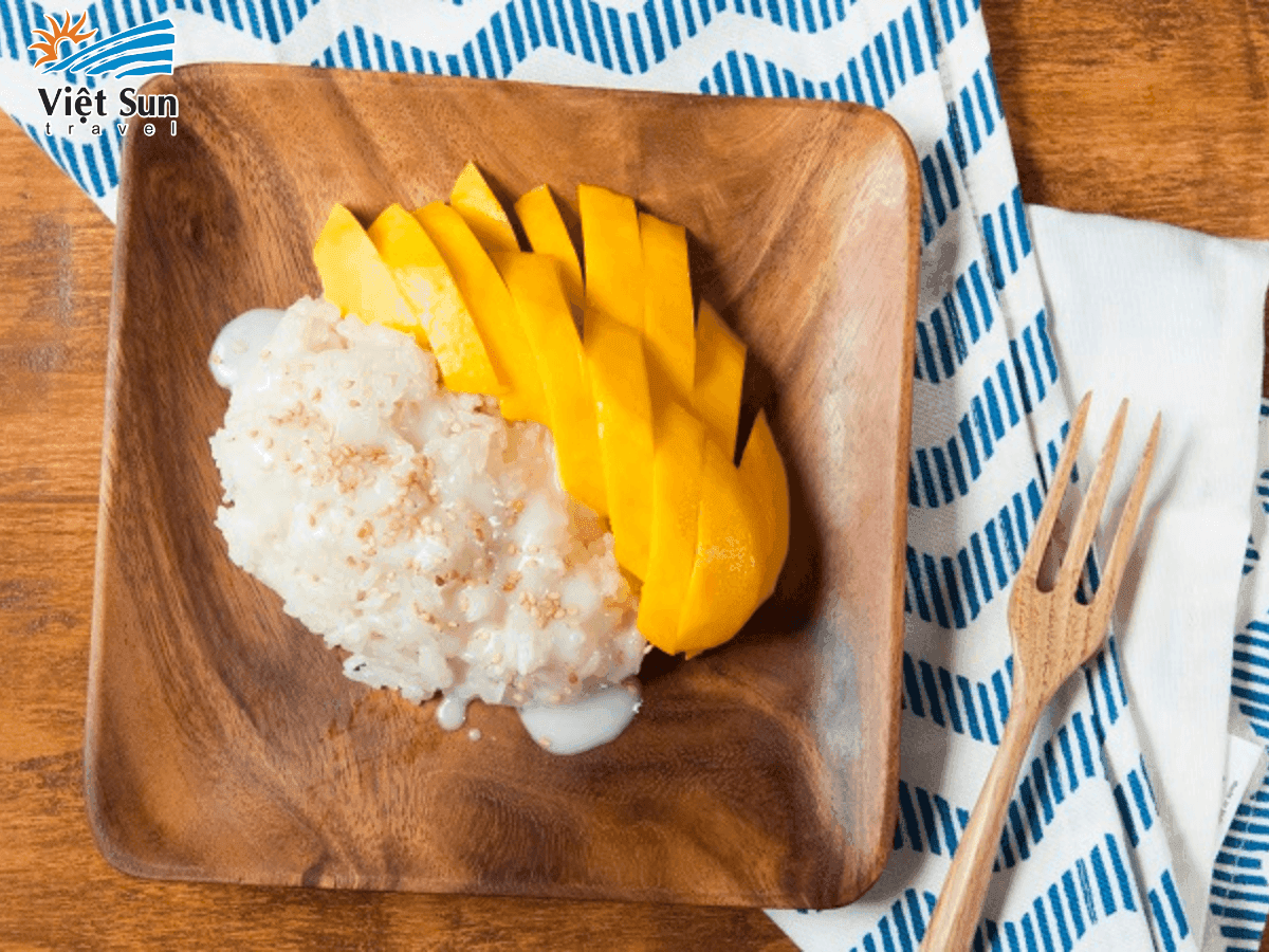 Xôi xoài – Món tráng miệng đặc trưng của ẩm thực Thái Lan
