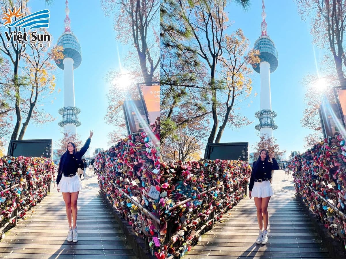 cầu khóa tình yêu tháp Namsan