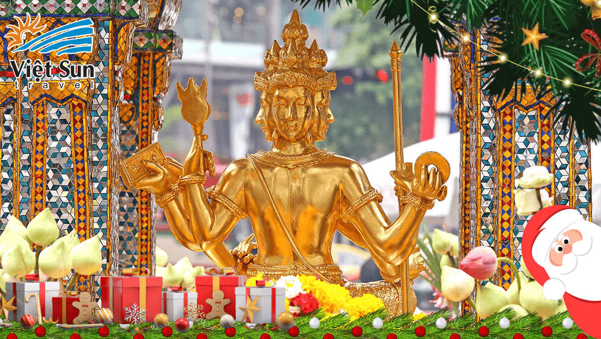 chiêm bái tượng phật 4 mặt