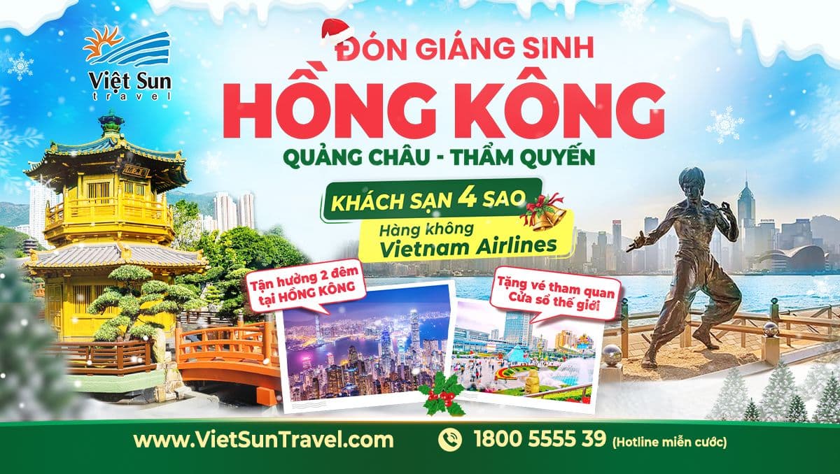 du lịch hongkong Viet Sun Travel đón giáng sinh