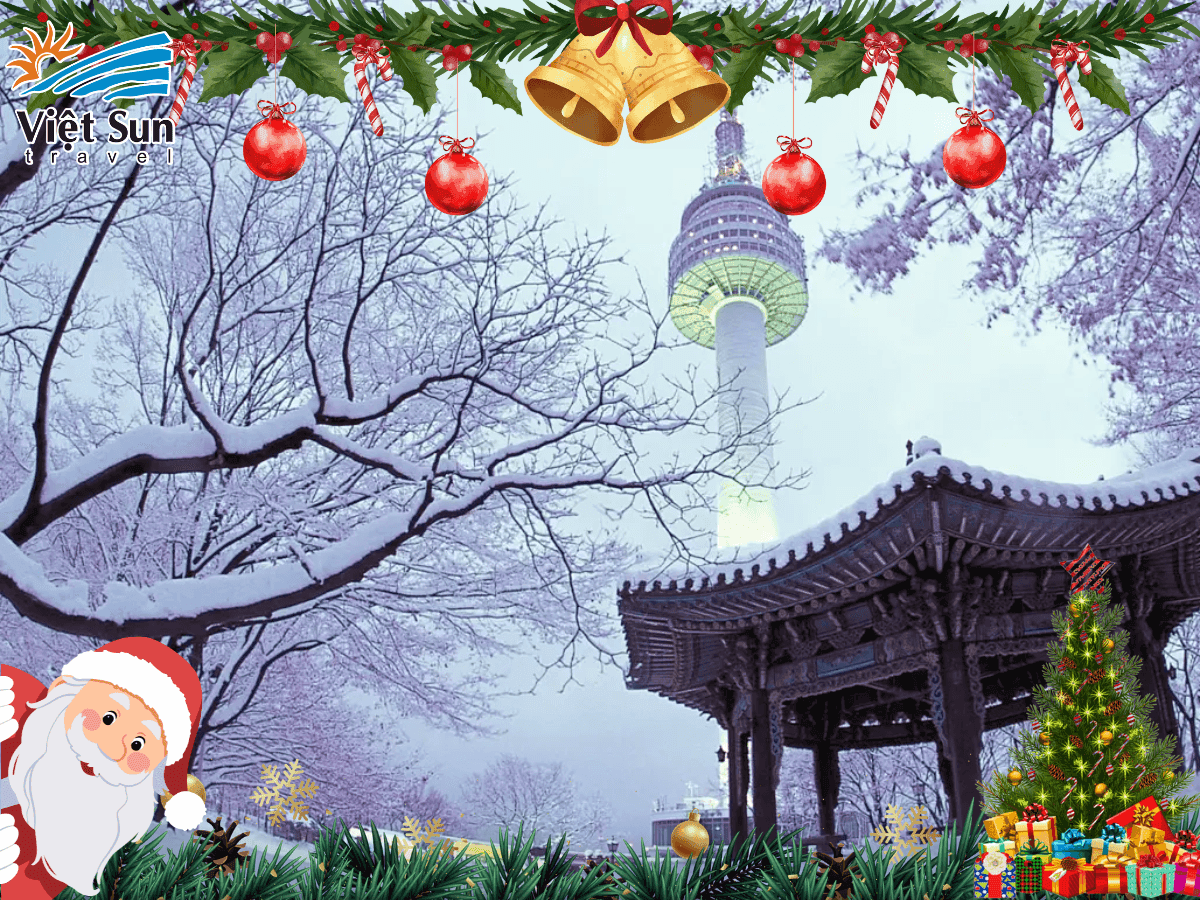 tháp Namsan mùa đông viet sun travel