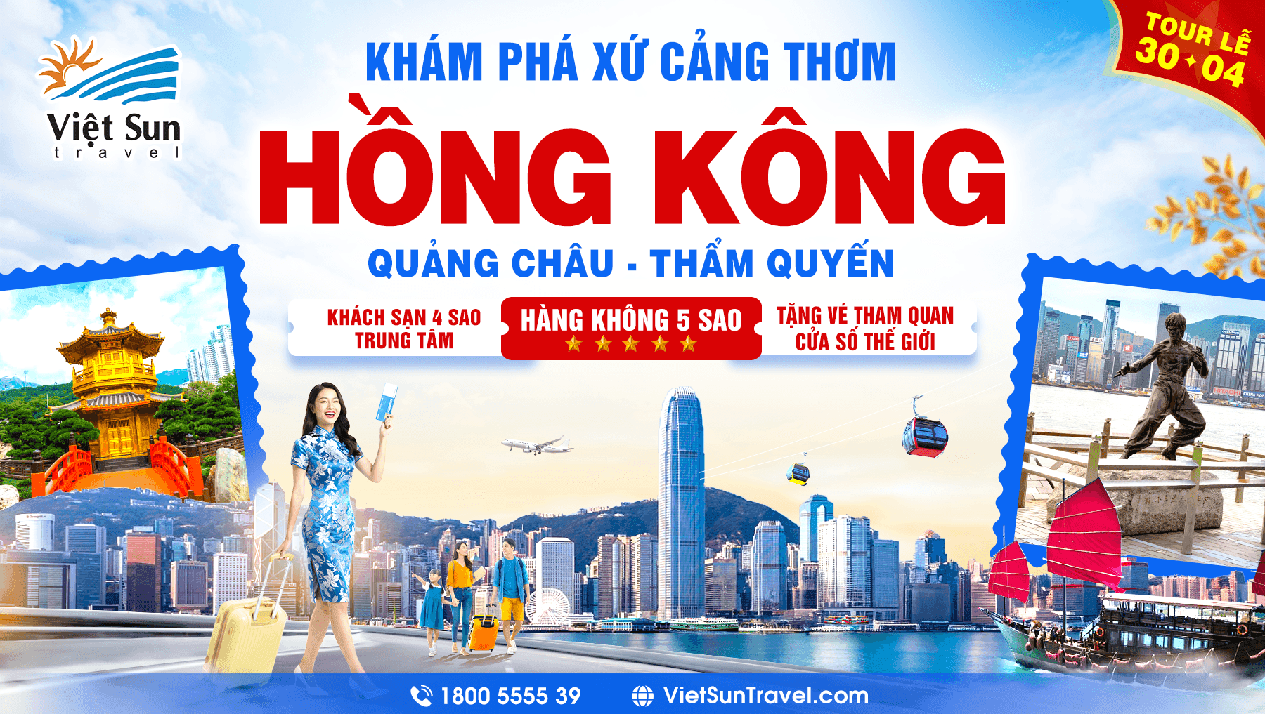 HONG KONG tour lễ 30/4 viet sun